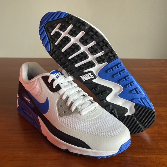 Men’s Nike Air Max Golf White Blue Sneakers Comfort DX5999-141 Size 10.5 - Picture 2 of 6